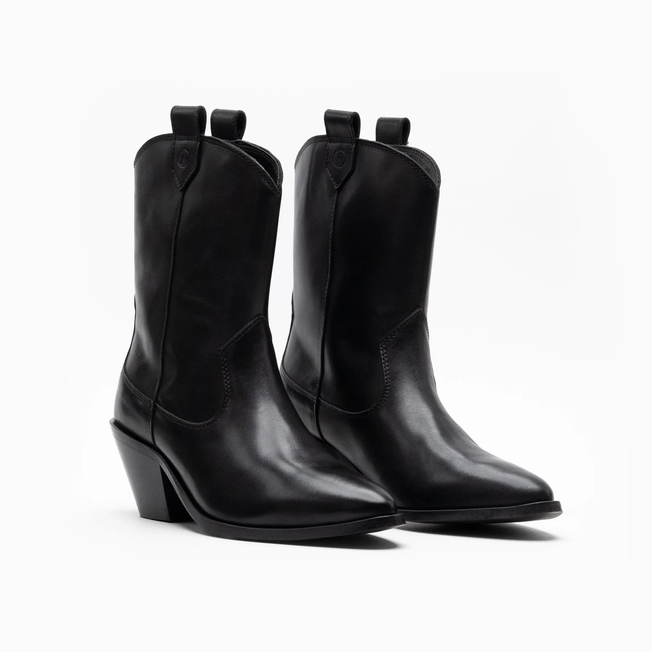 Discount Walk London Cora Western Boot Black Leather