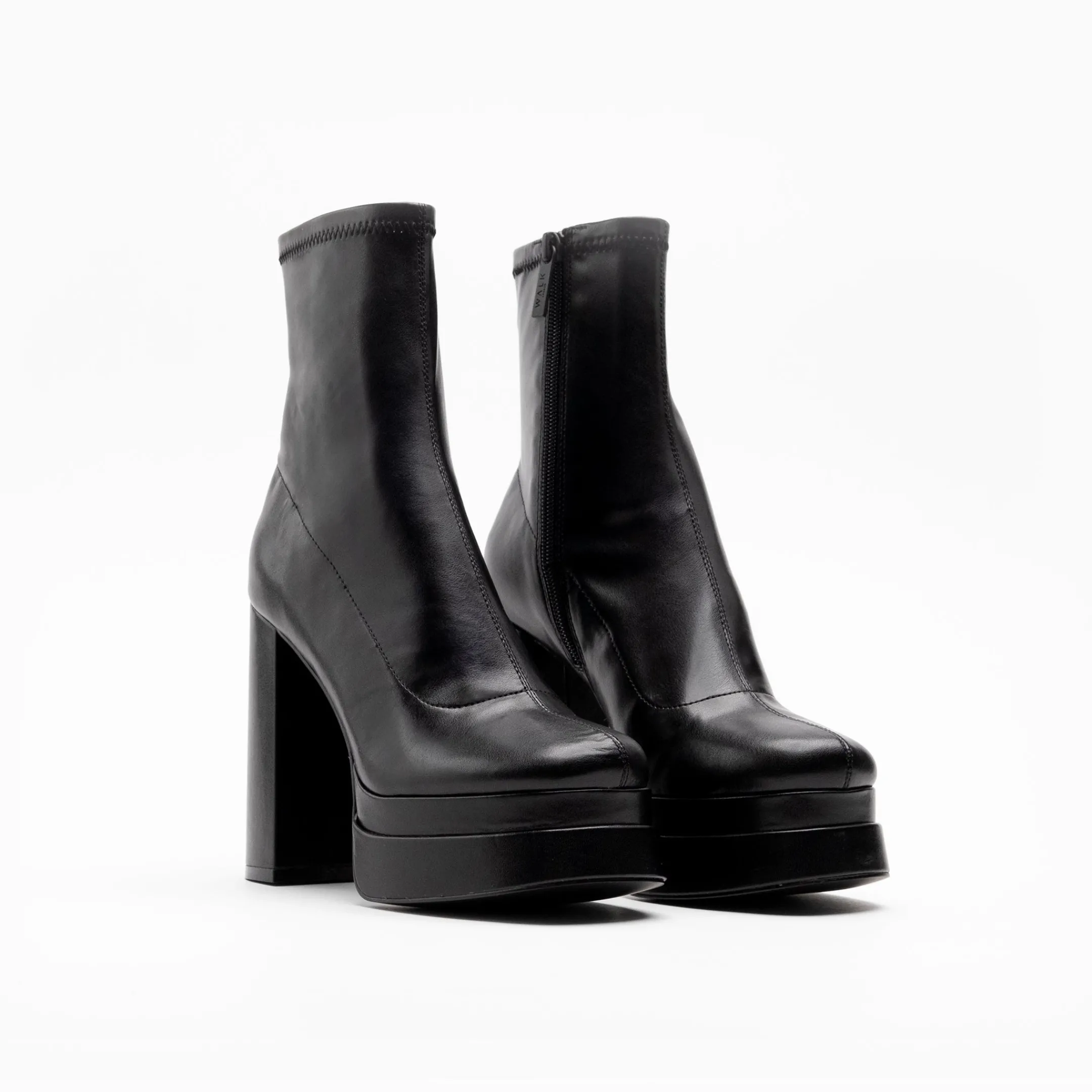 Store Walk London Phoebe Platform Sock Boot Black